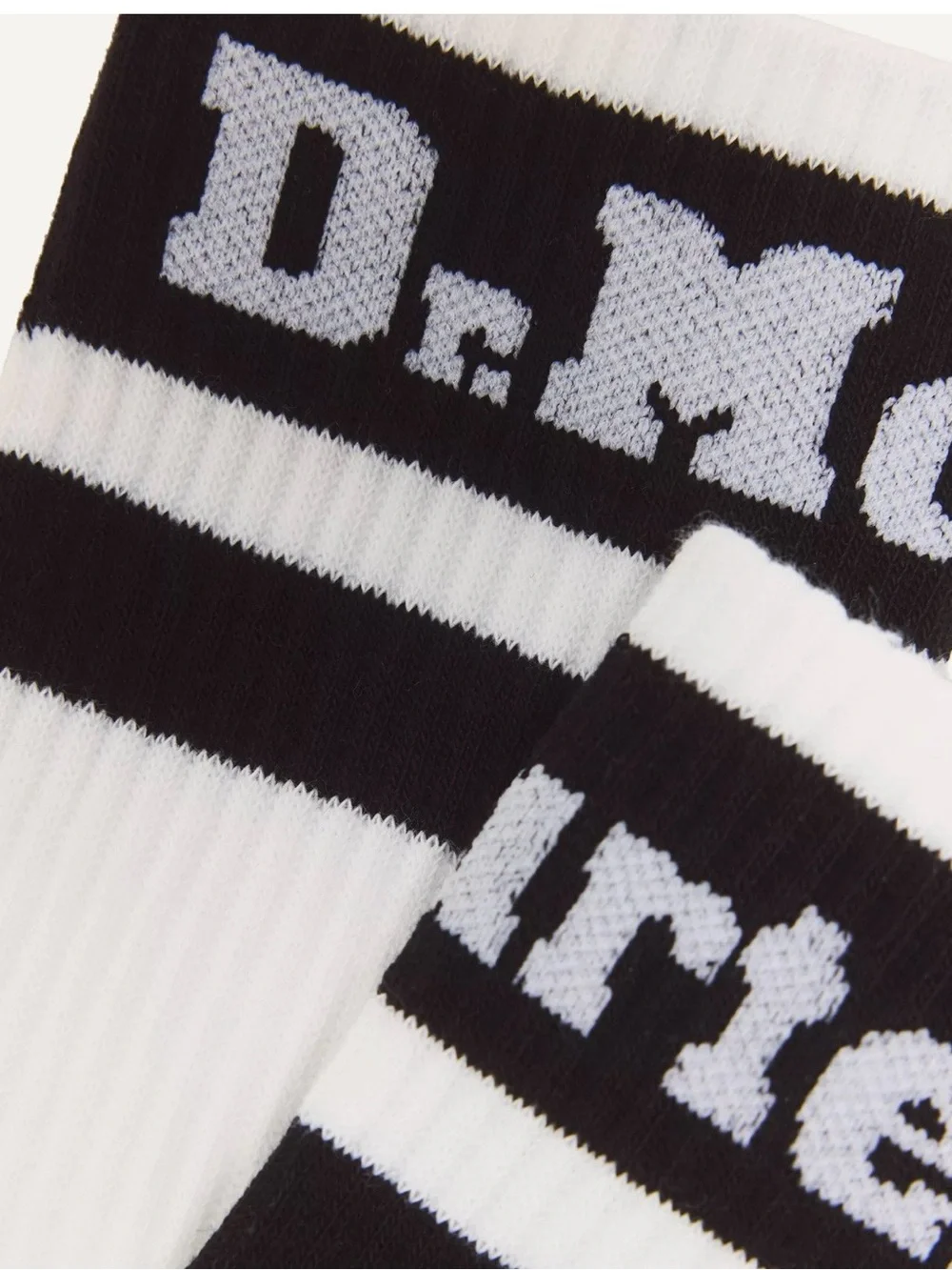 Dr. Martens Pink, White & Black Organic Cotton Striped Socks - 3 Pack S/M
